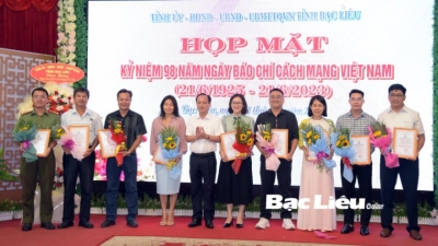 Bạc Liêu: Họp mặt kỷ niệm Ngày Báo chí Cách mạng Việt Nam 21-6