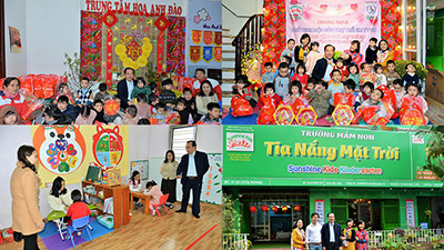Hội CTTETT Việt Nam thăm và tặng quà các cháu khuyết tật nhân dịp Tết Giáp Thìn 2024 